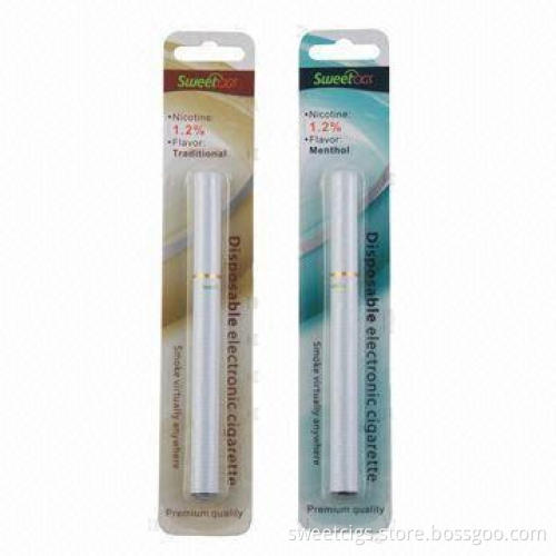Disposable Electronic Cigarettes with Up to 600-puff/Inhalation, 350mAh Battery Capacity